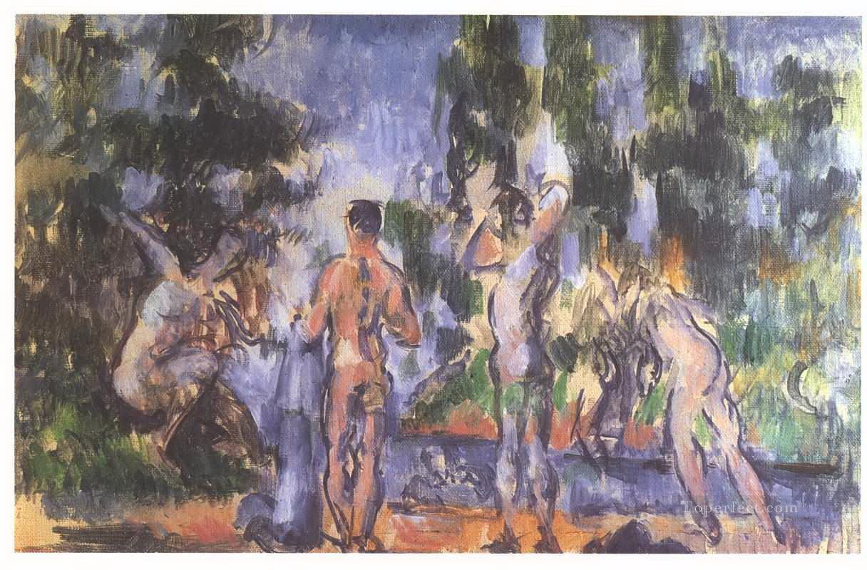 Four Bathers Paul Cezanne Oil Paintings